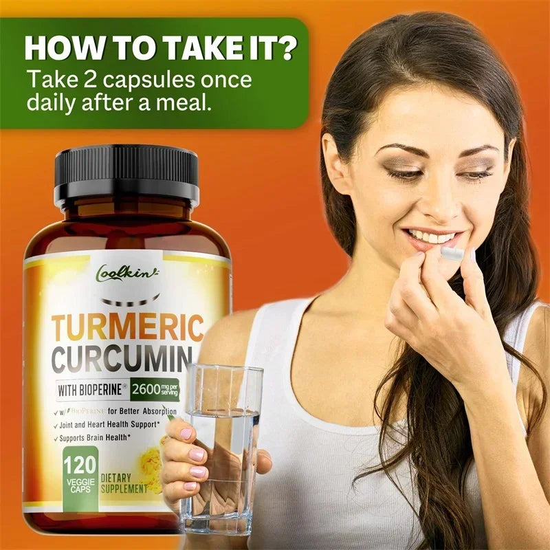 Turmeric Curcumin 2600mg with Bioperine - Maximum Absorption Joint Support