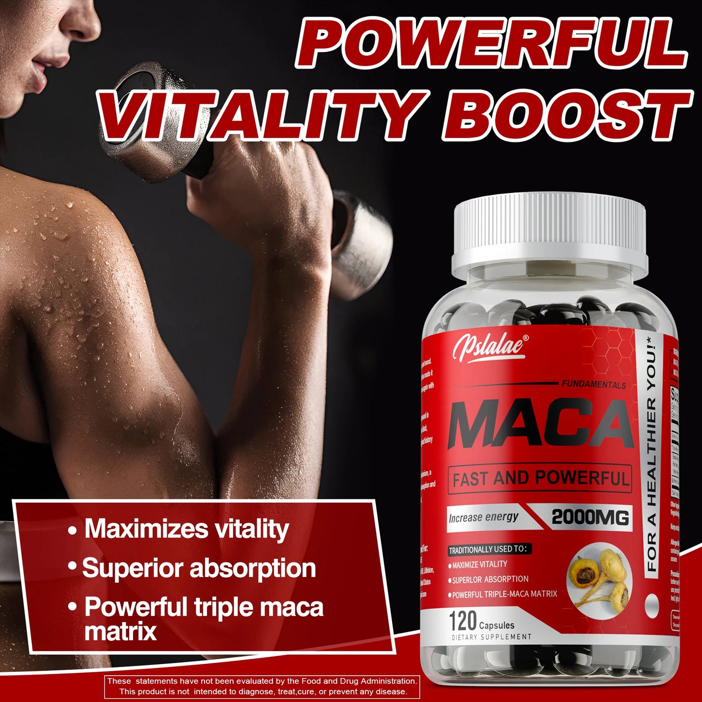 Maca Root - Natural Energy & Vitality Booster | Enhances Male Strength