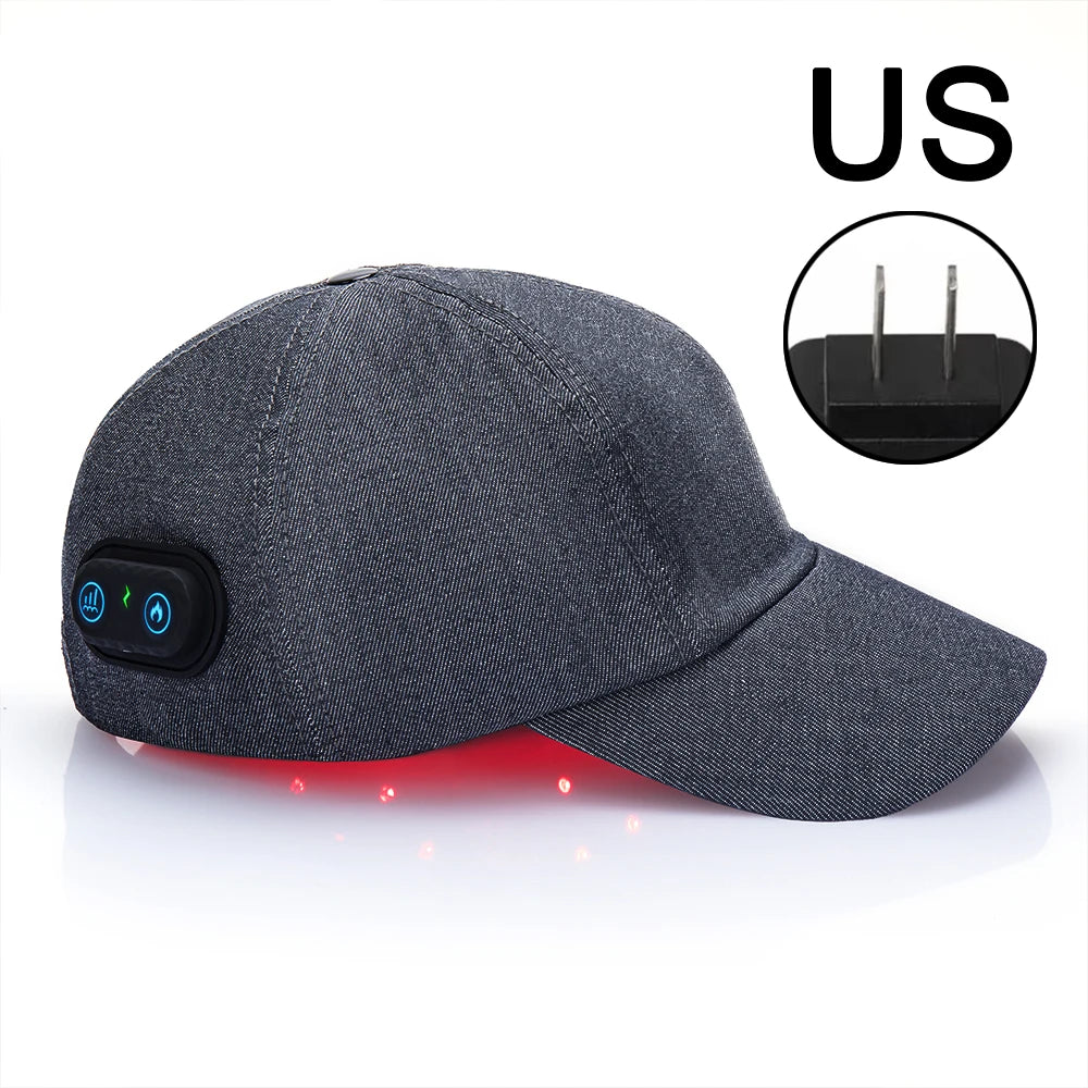 Infrared Red Light Therapy Hair Growth Cap - 660nm + 850nm LED Treatment