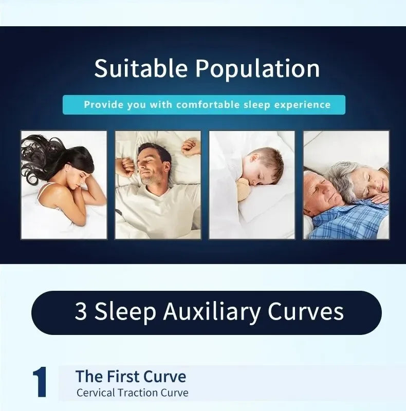 Memory Foam Bed Orthopedic Pillow - Full-Size Therapeutic Support 60x35cm