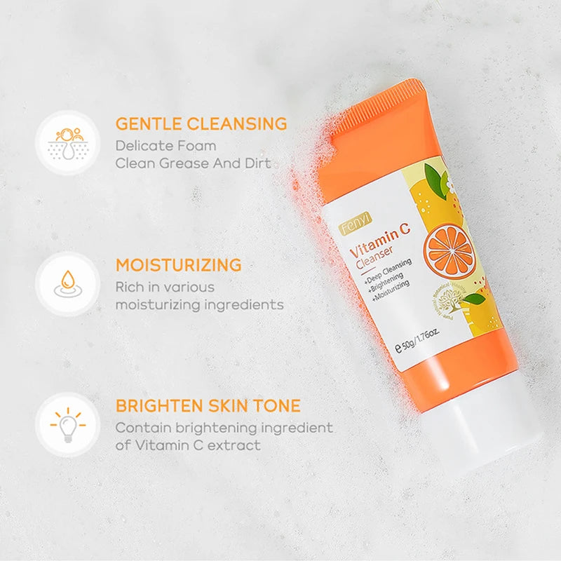 Vitamin C Facial Cleanser - Skin Deep Cleansing & Moisturizing