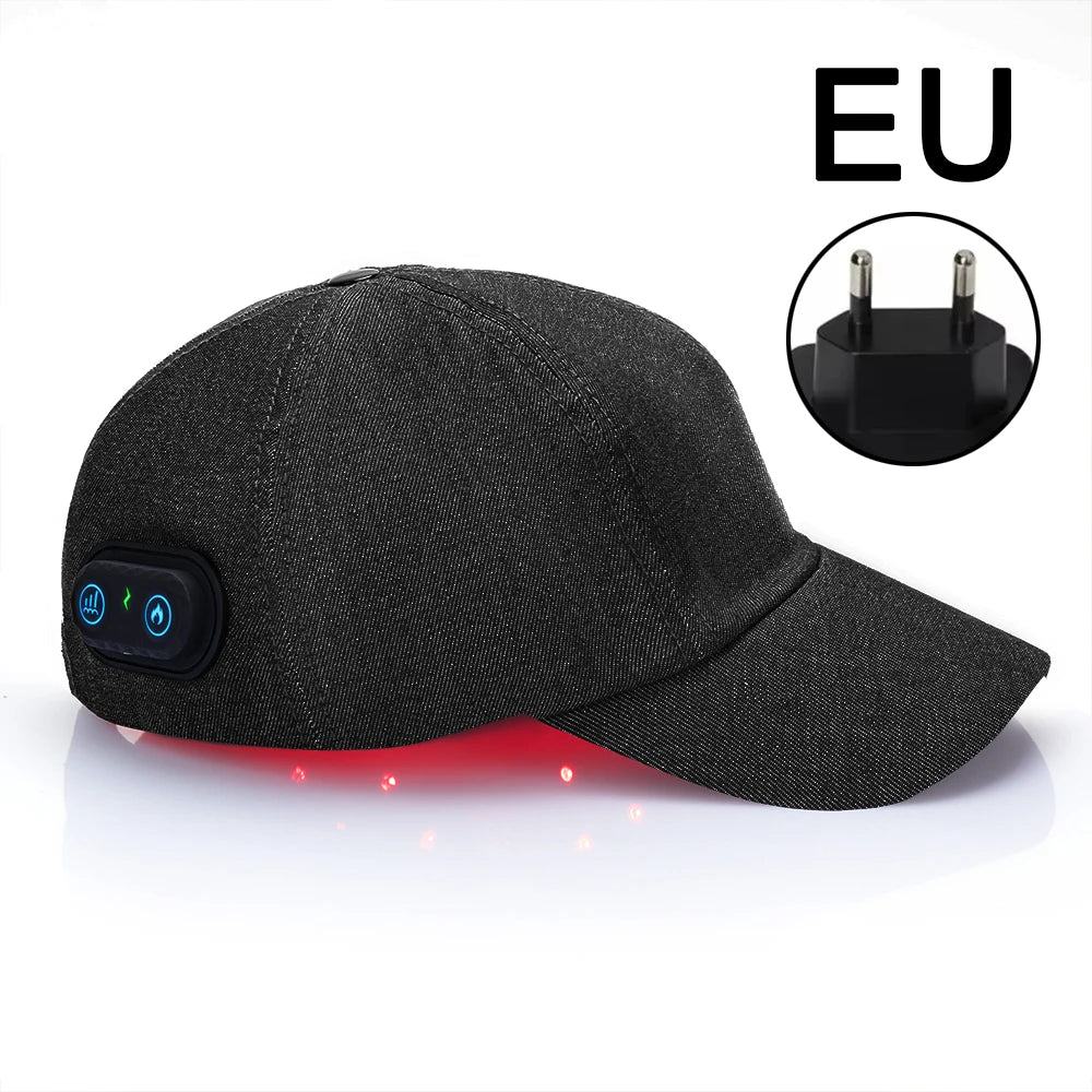 Infrared Red Light Therapy Hair Growth Cap - 660nm + 850nm LED Treatment