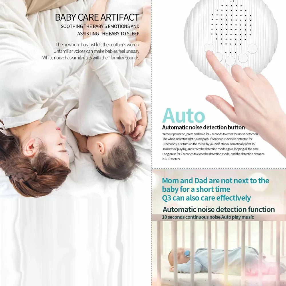 White Noise Sound Machine for Babies - Portable and Soothing