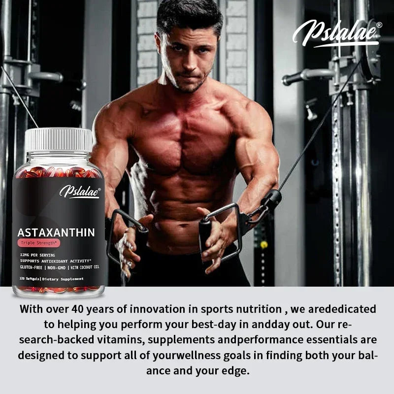Astaxanthin 12mg - Premium Eye Health & Vision Support | Made in USA