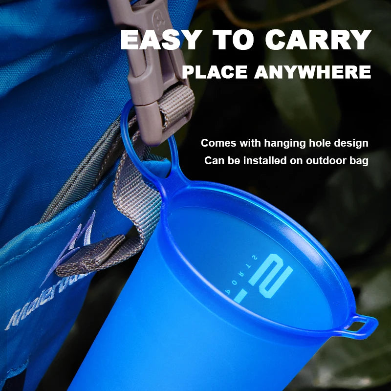 WRELS Folding Water Bottle | BPA-Free | Collapsible | Portable - Hydrate Anywhere