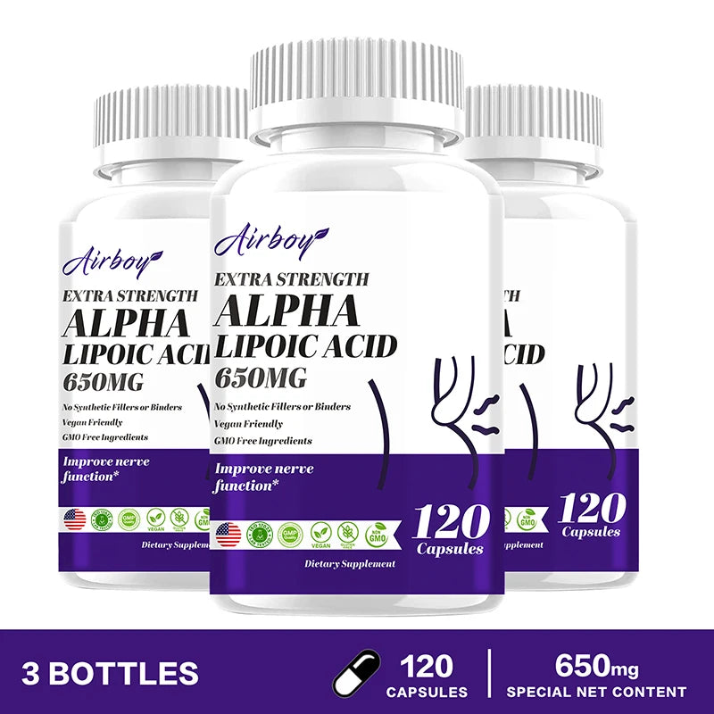 Alpha Lipoic Acid 600mg - Universal Antioxidant for Brain & Metabolic Health