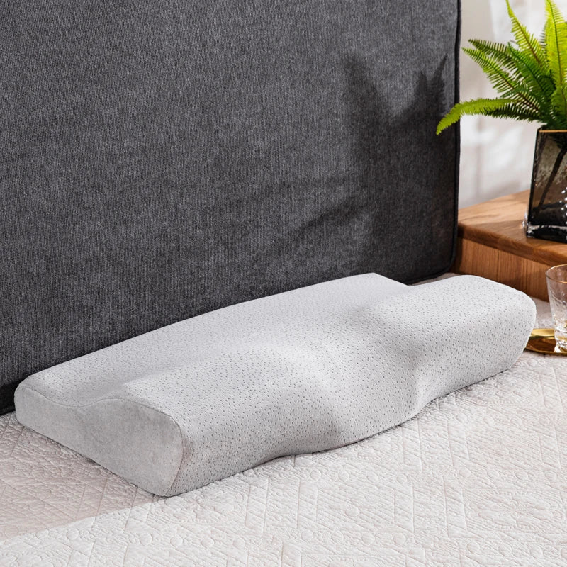Memory Foam Bed Orthopedic Pillow - Full-Size Therapeutic Support 60x35cm