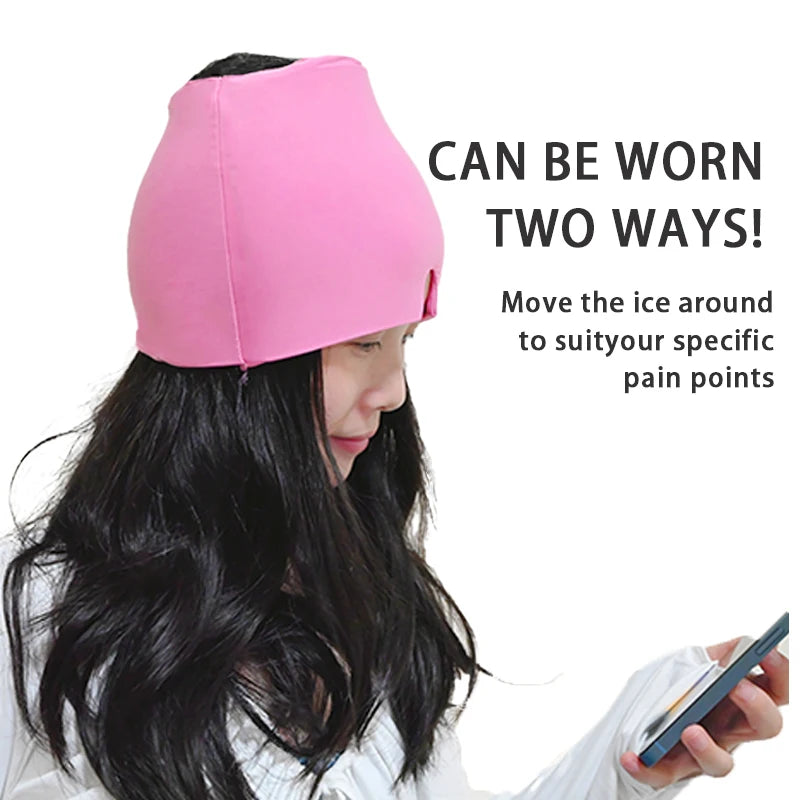 Gel Ice Cap - Hot & Cold Therapy for Face & Eyes - Sleep & Relaxation Tool