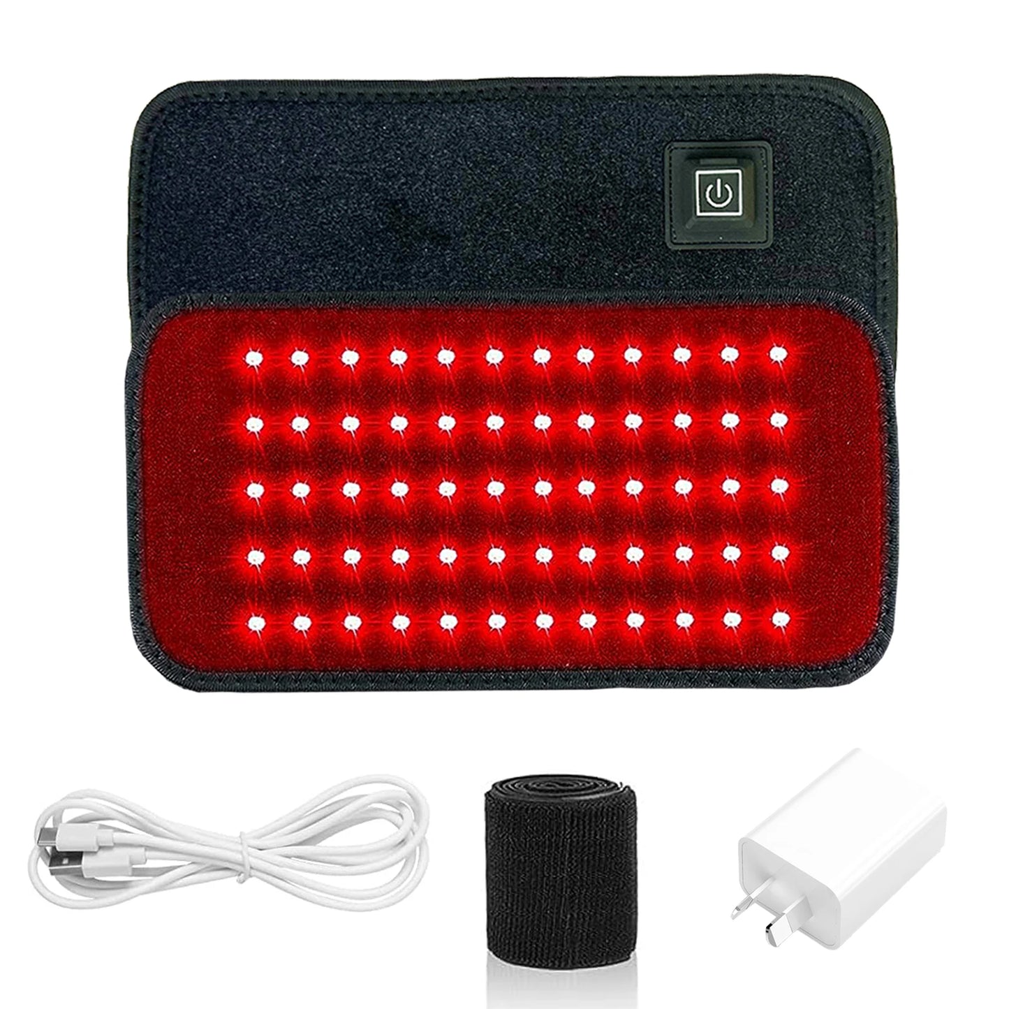 Cinturón de Terapia de Luz Roja - 60 LEDs - 850nm - 660nm
