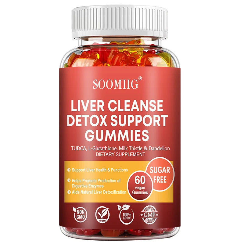 Liver Cleanse Detox Gummies - Delicious Milk Thistle & Liver Support