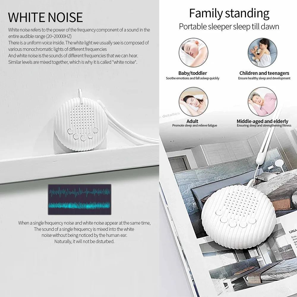 White Noise Sound Machine for Babies - Portable and Soothing