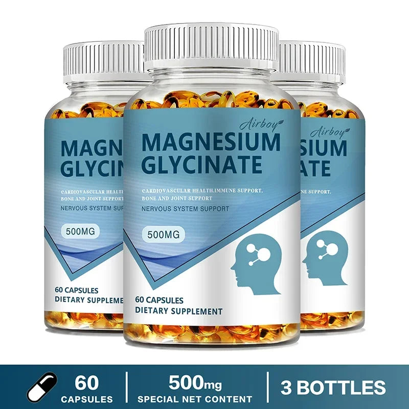 Magnesium Glycinate 500mg - Superior Absorption for Sleep & Muscle Support