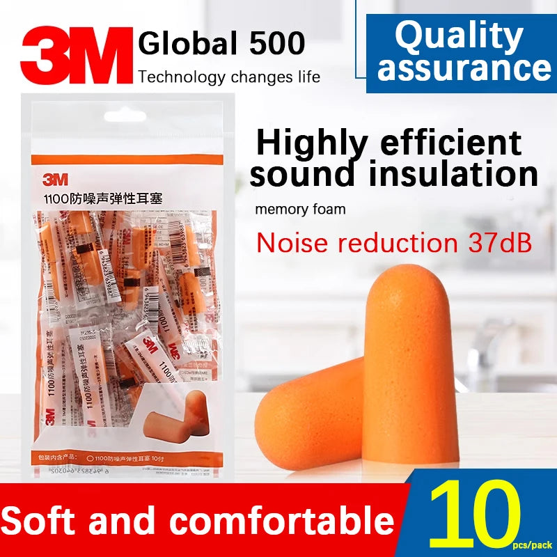 3M Sleep Earplugs - Ultra Noise Protection - 10 pairs