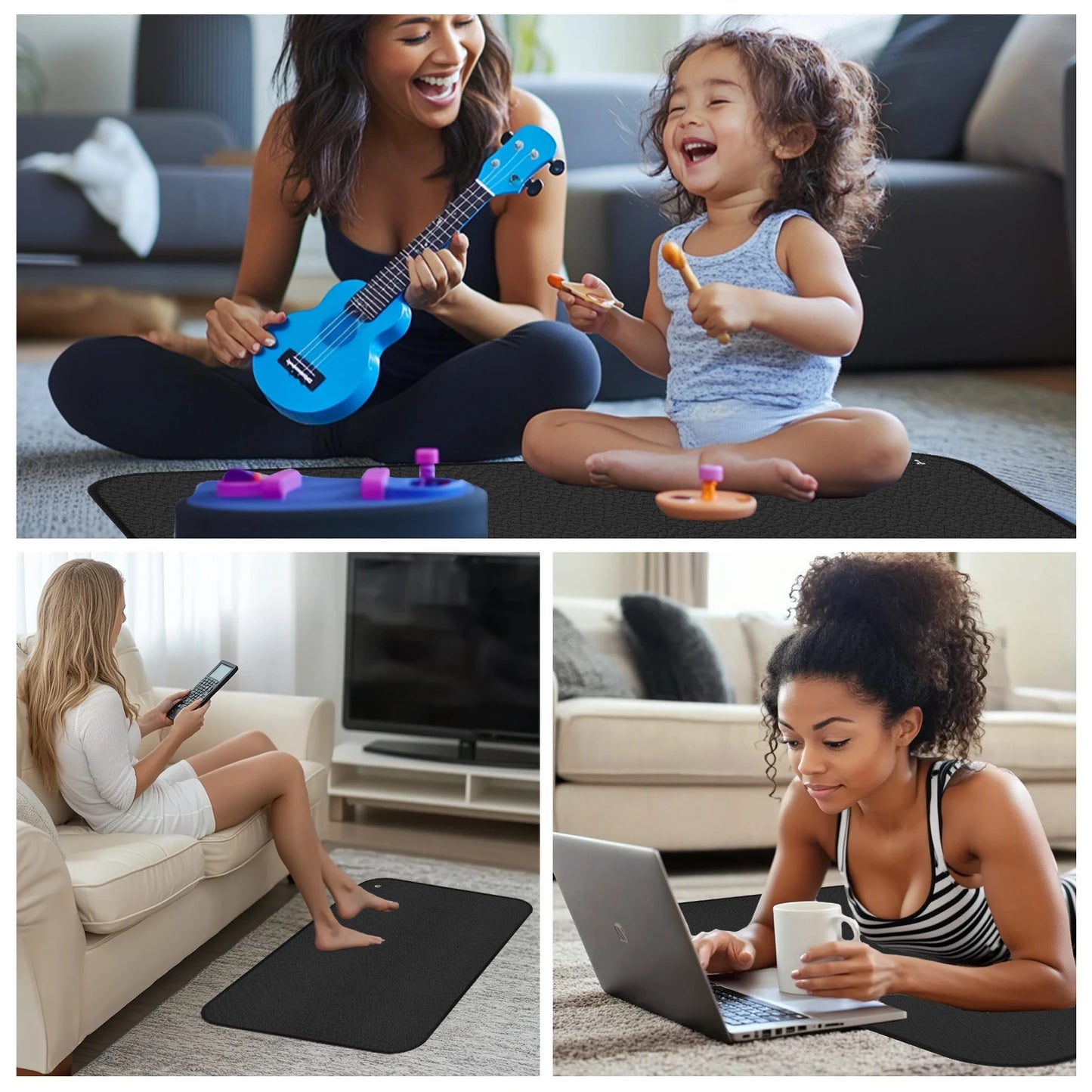Grounding Mat for Sleep & Pain Relief - 90x60cm Earth Connection Therapy