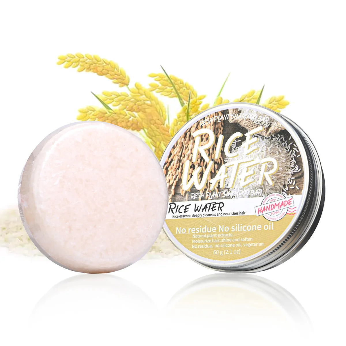 Solid Rice Water Wash Hair Soap - Nourishing and Refreshing
