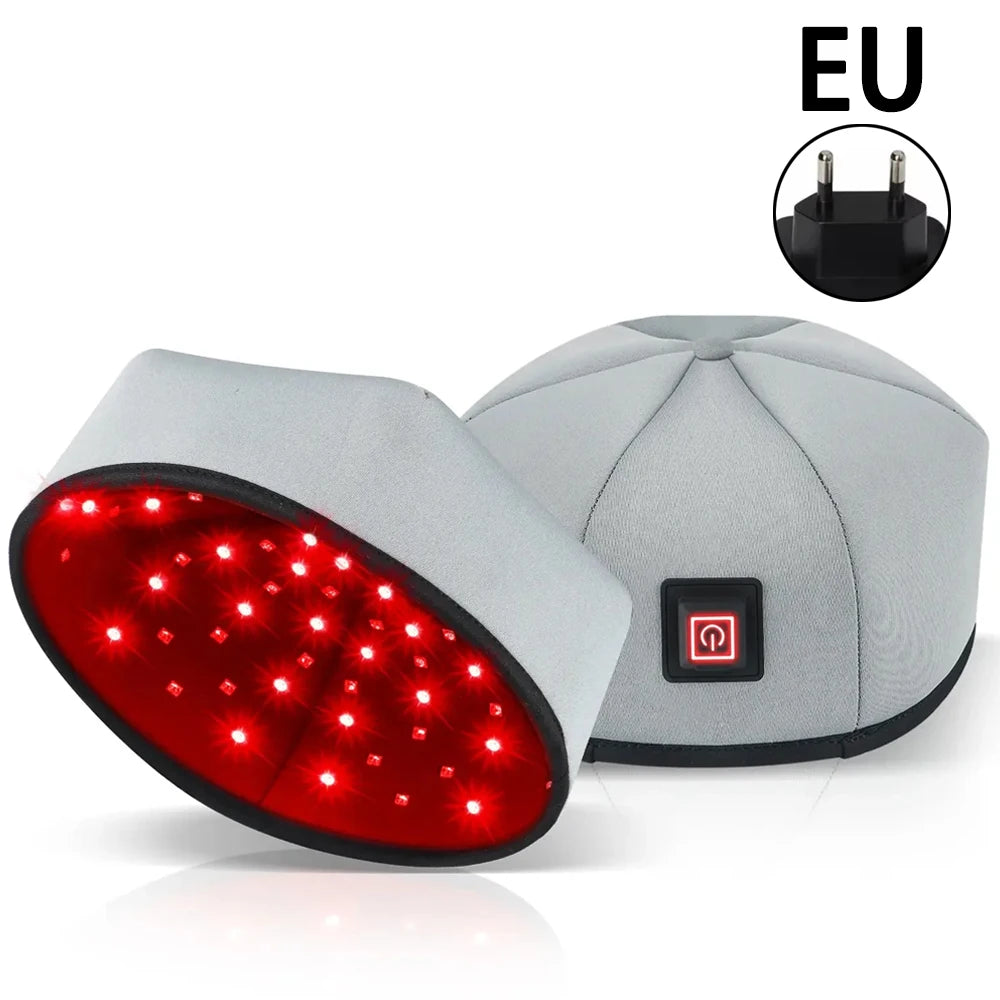 Infrared Red Light Therapy Hair Growth Cap - 660nm + 850nm LED Treatment