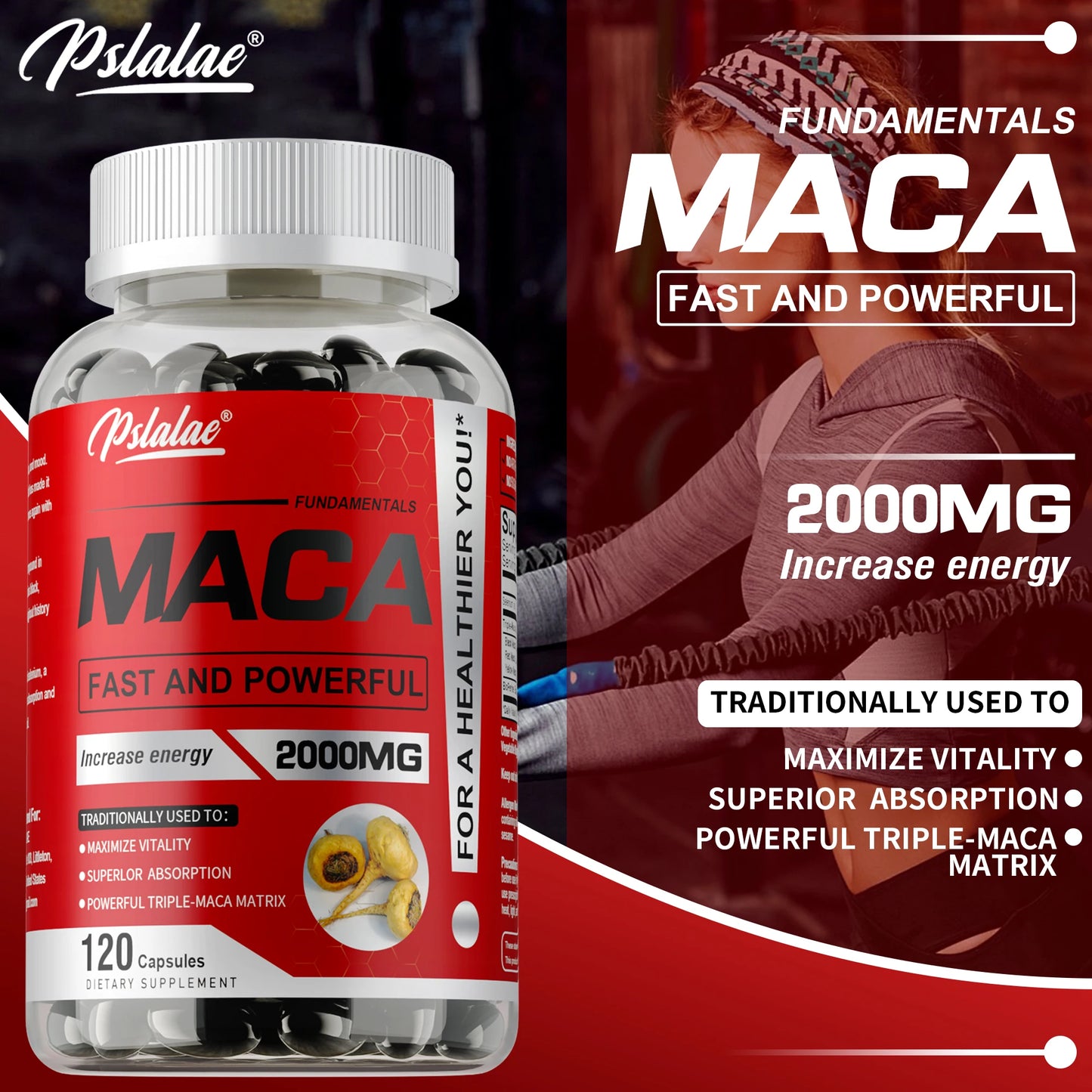 Maca Root - Natural Energy & Vitality Booster | Enhances Male Strength