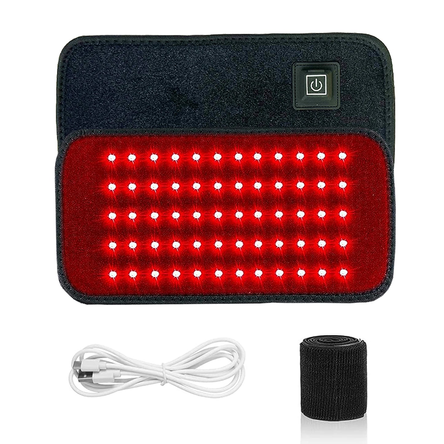 Cinturón de Terapia de Luz Roja - 60 LEDs - 850nm - 660nm