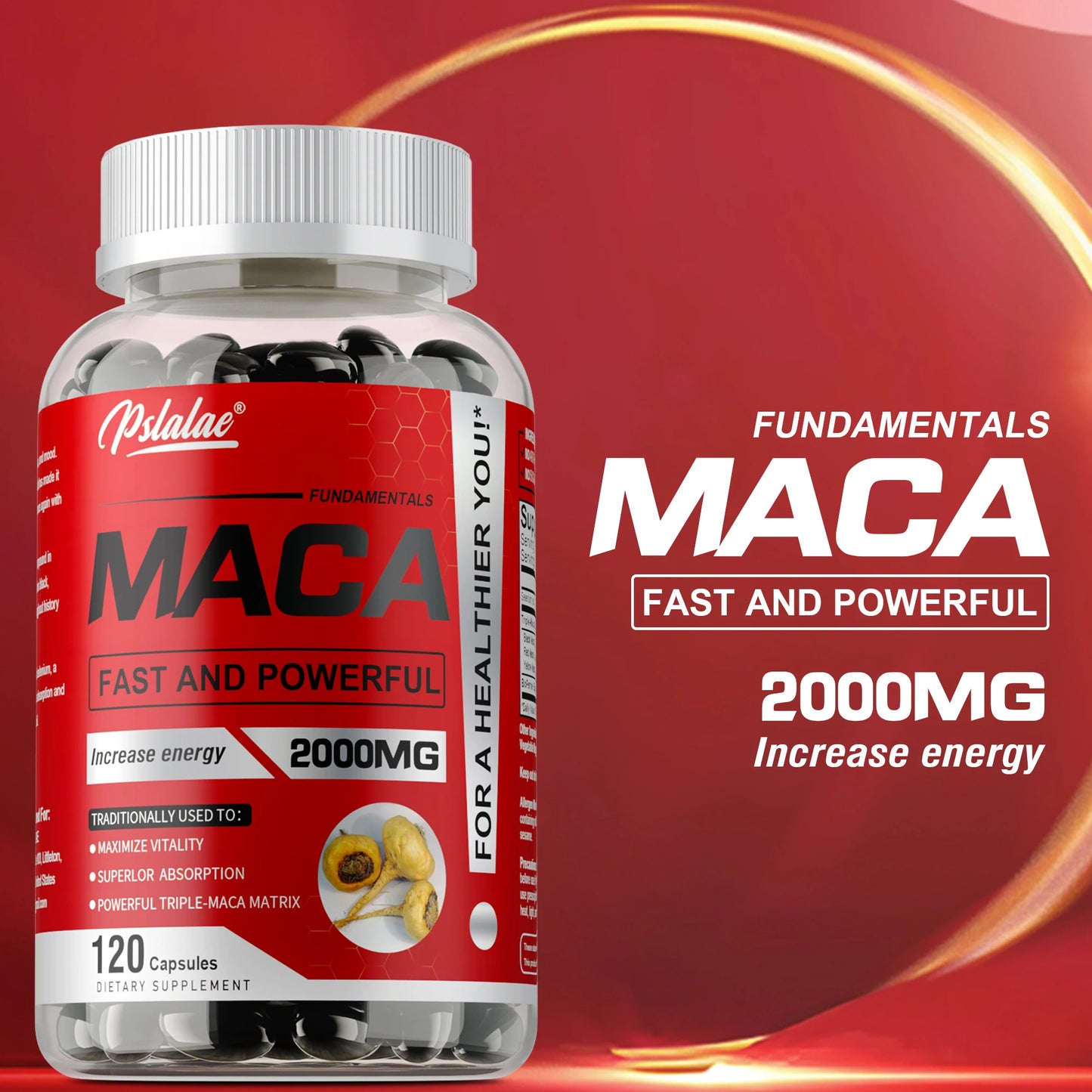 Maca Root - Natural Energy & Vitality Booster | Enhances Male Strength