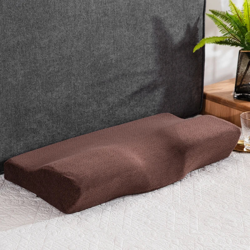 Memory Foam Bed Orthopedic Pillow - Full-Size Therapeutic Support 60x35cm