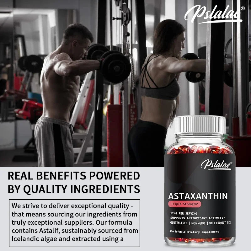 Astaxanthin 12mg - Premium Eye Health & Vision Support | Made in USA