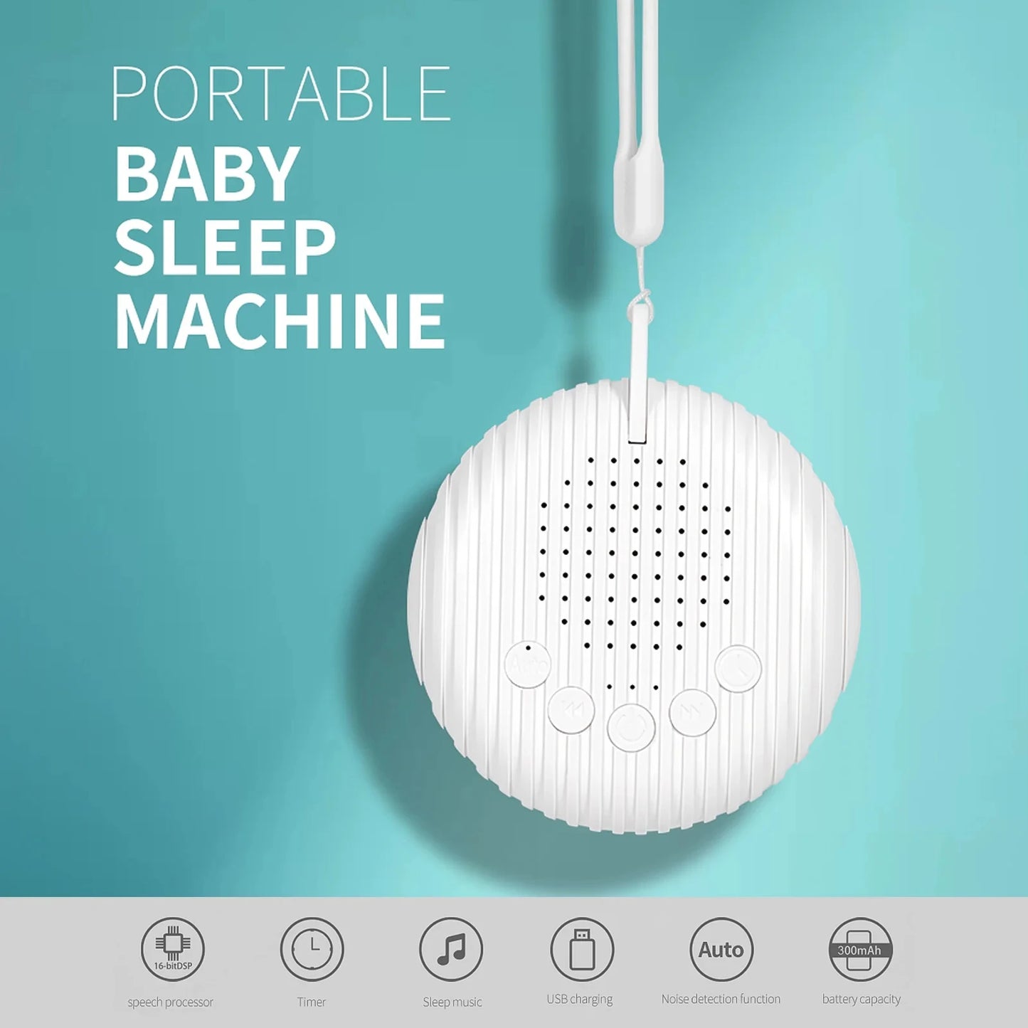 White Noise Sound Machine for Babies - Portable and Soothing
