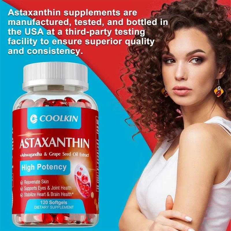 Astaxanthin with Omega-3 - Ultimate Heart Health & Anti-Aging Formula