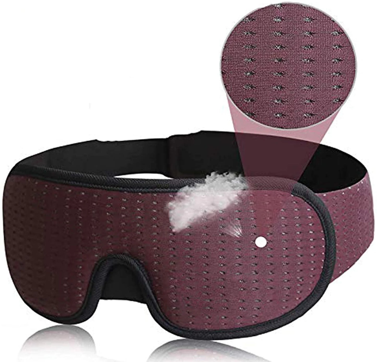 3D Sleep Eye Mask | Blockout Lights | Soft Padded | Sleeping Fabric Cover | Shade Blindfold Eyepatch