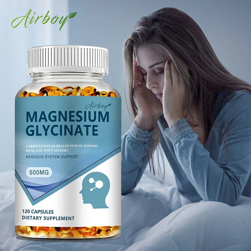 Magnesium Glycinate 500mg - Superior Absorption for Sleep & Muscle Support