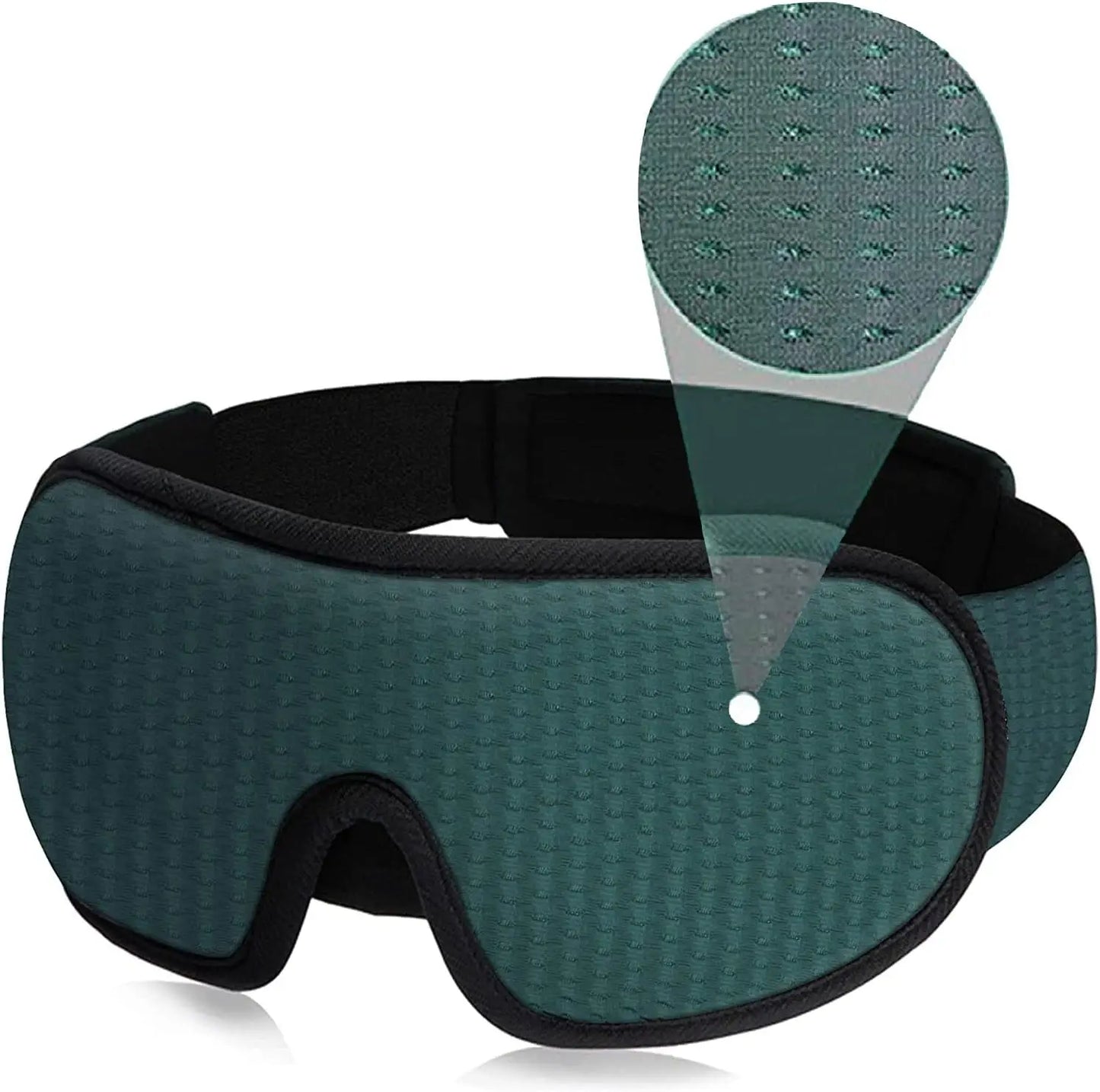 3D Sleep Eye Mask | Blockout Lights | Soft Padded | Sleeping Fabric Cover | Shade Blindfold Eyepatch
