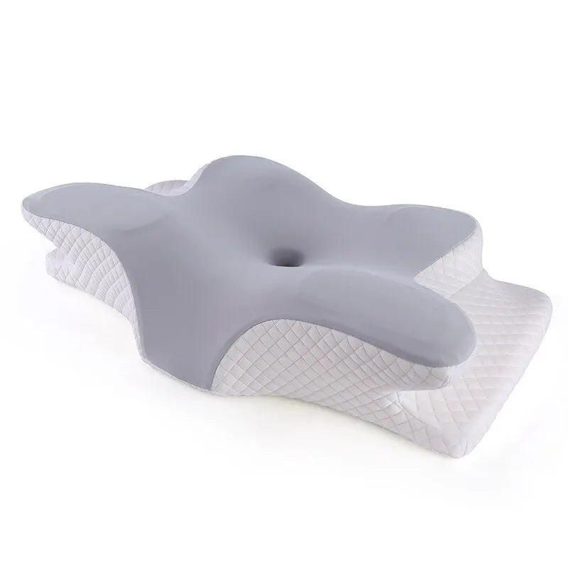 Memory Foam Butterfly Pillow - Ergonomic Cervical Support & Pain Relief