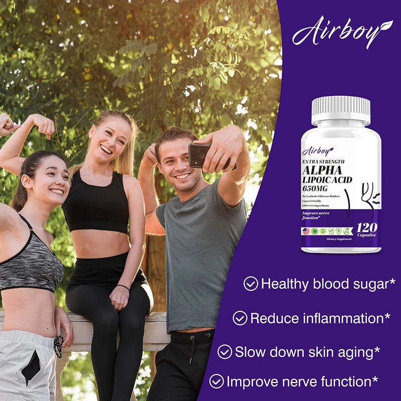 Alpha Lipoic Acid 600mg - Universal Antioxidant for Brain & Metabolic Health