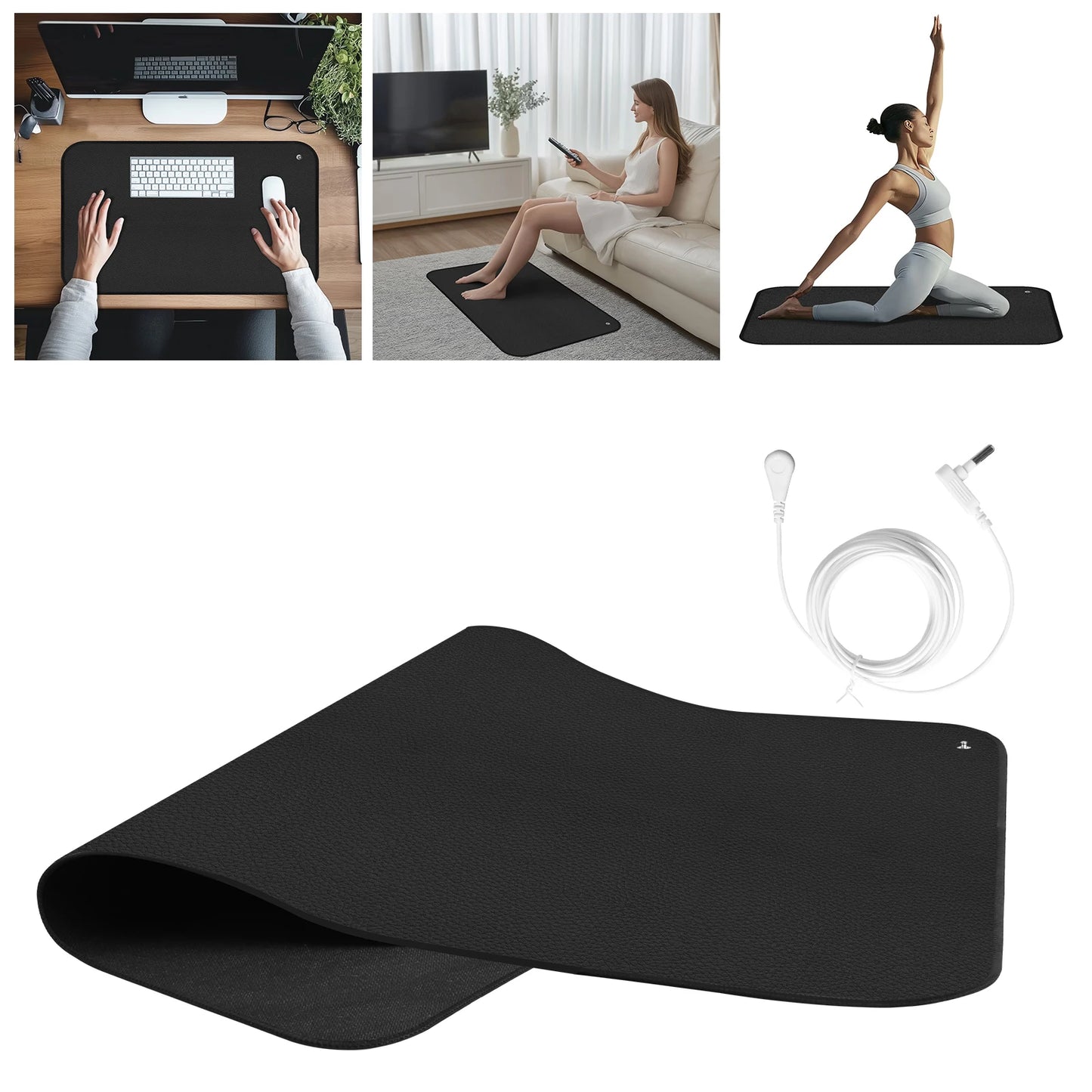 Grounding Mat for Sleep & Pain Relief - 90x60cm Earth Connection Therapy