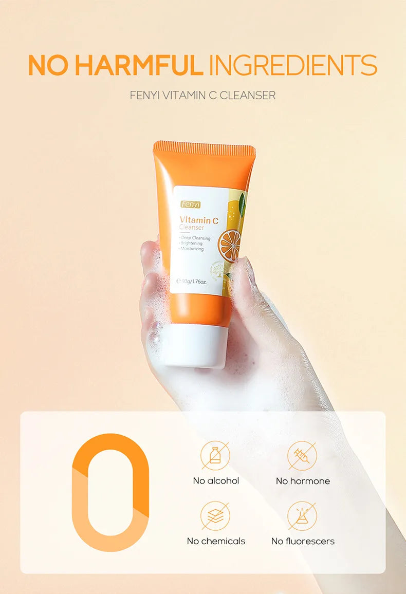 Vitamin C Facial Cleanser - Skin Deep Cleansing & Moisturizing