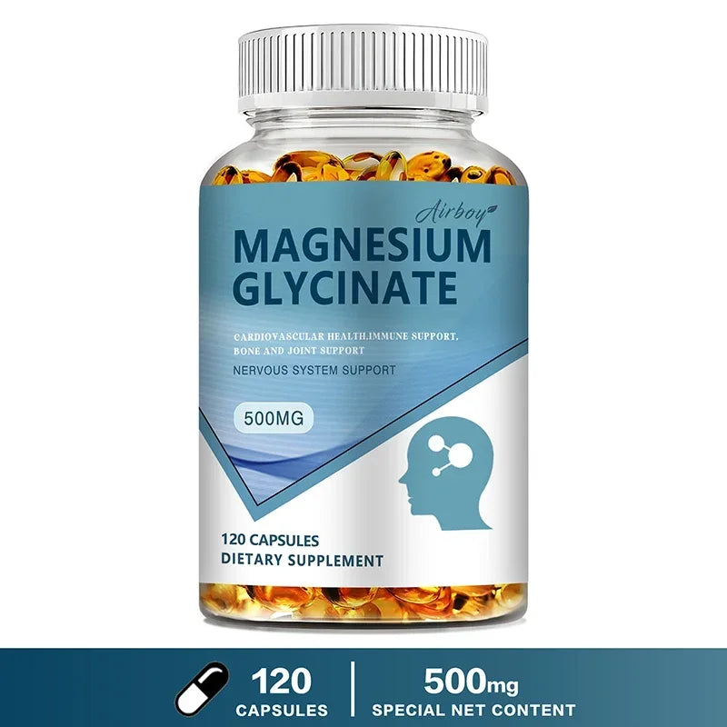 Magnesium Glycinate 500mg - Superior Absorption for Sleep & Muscle Support