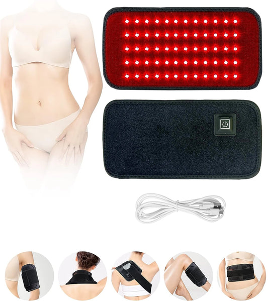 Cinturón de Terapia de Luz Roja - 60 LEDs - 850nm - 660nm