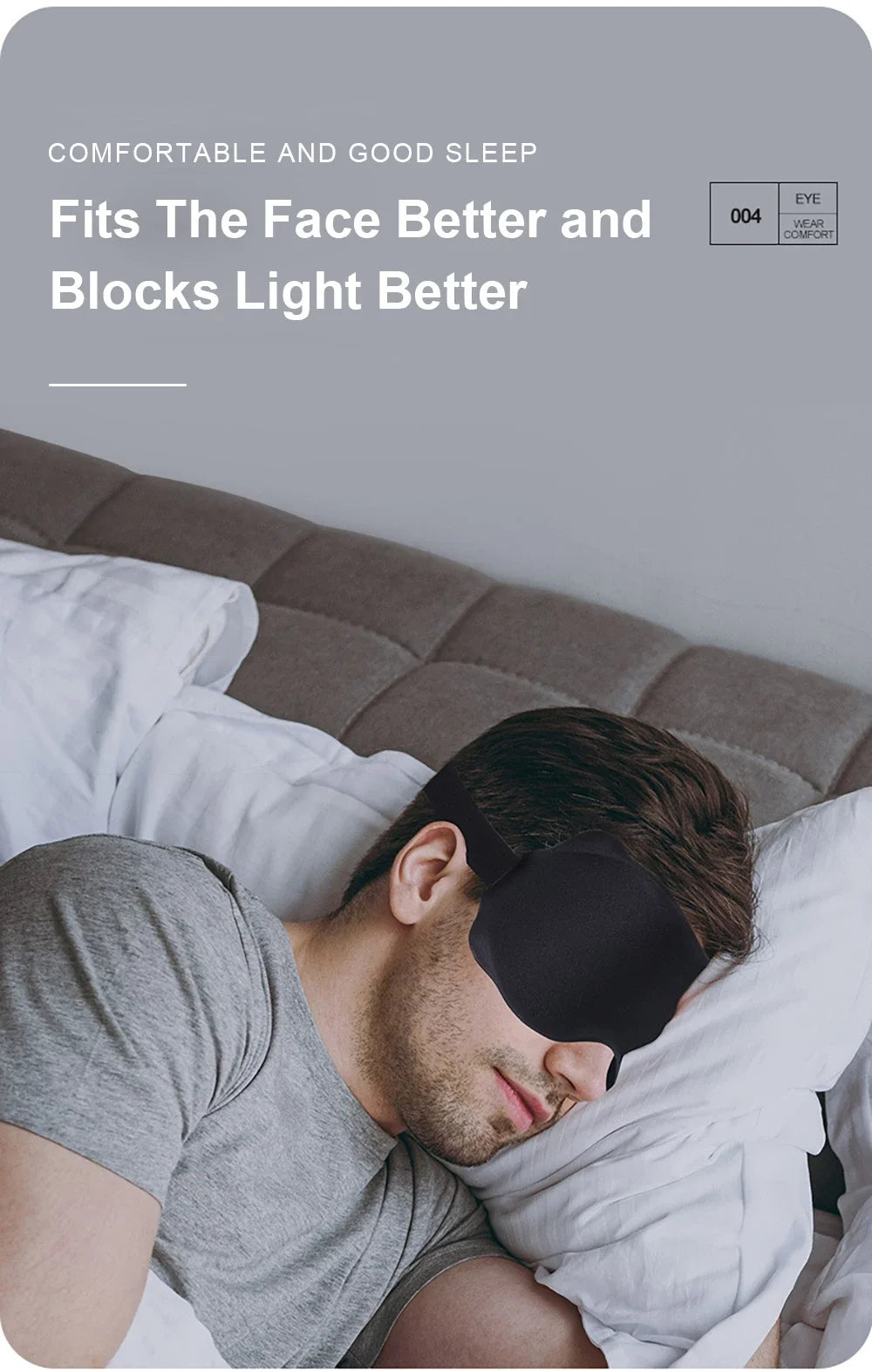 Máscara de Dormir 3D: Bloquea la Luz, Suave y Padded