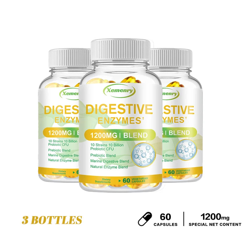 Digestive Enzymes Capsules 1200mg - Premium Gut Health & Digestion Support