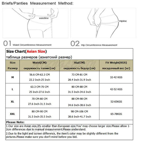 5Pcs Women's Panties Sexy Cotton Bamboo Fiber Lace Underwear