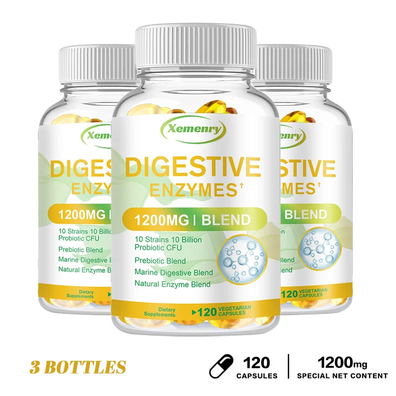 Digestive Enzymes Capsules 1200mg - Premium Gut Health & Digestion Support