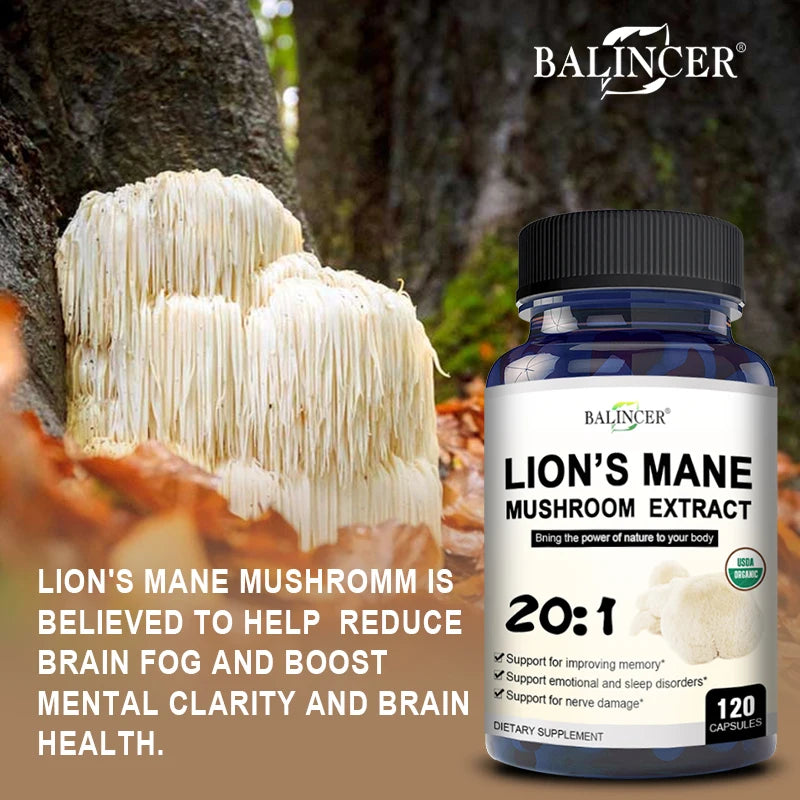 Lion's Mane 680mg - Premium Brain Booster & Cognitive Enhancement