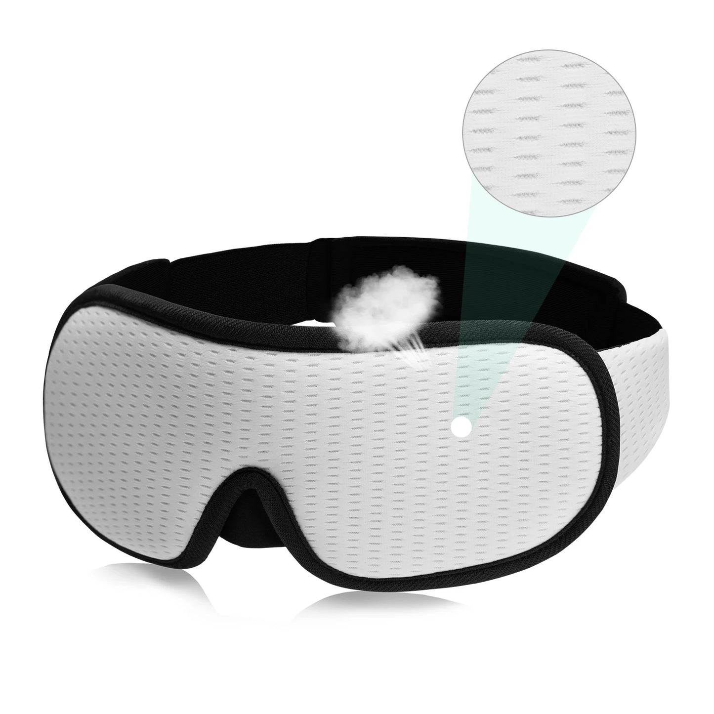 3D Sleep Eye Mask | Blockout Lights | Soft Padded | Sleeping Fabric Cover | Shade Blindfold Eyepatch