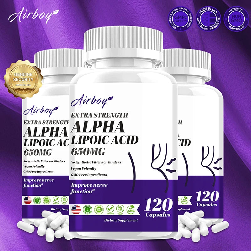 Alpha Lipoic Acid 600mg - Universal Antioxidant for Brain & Metabolic Health