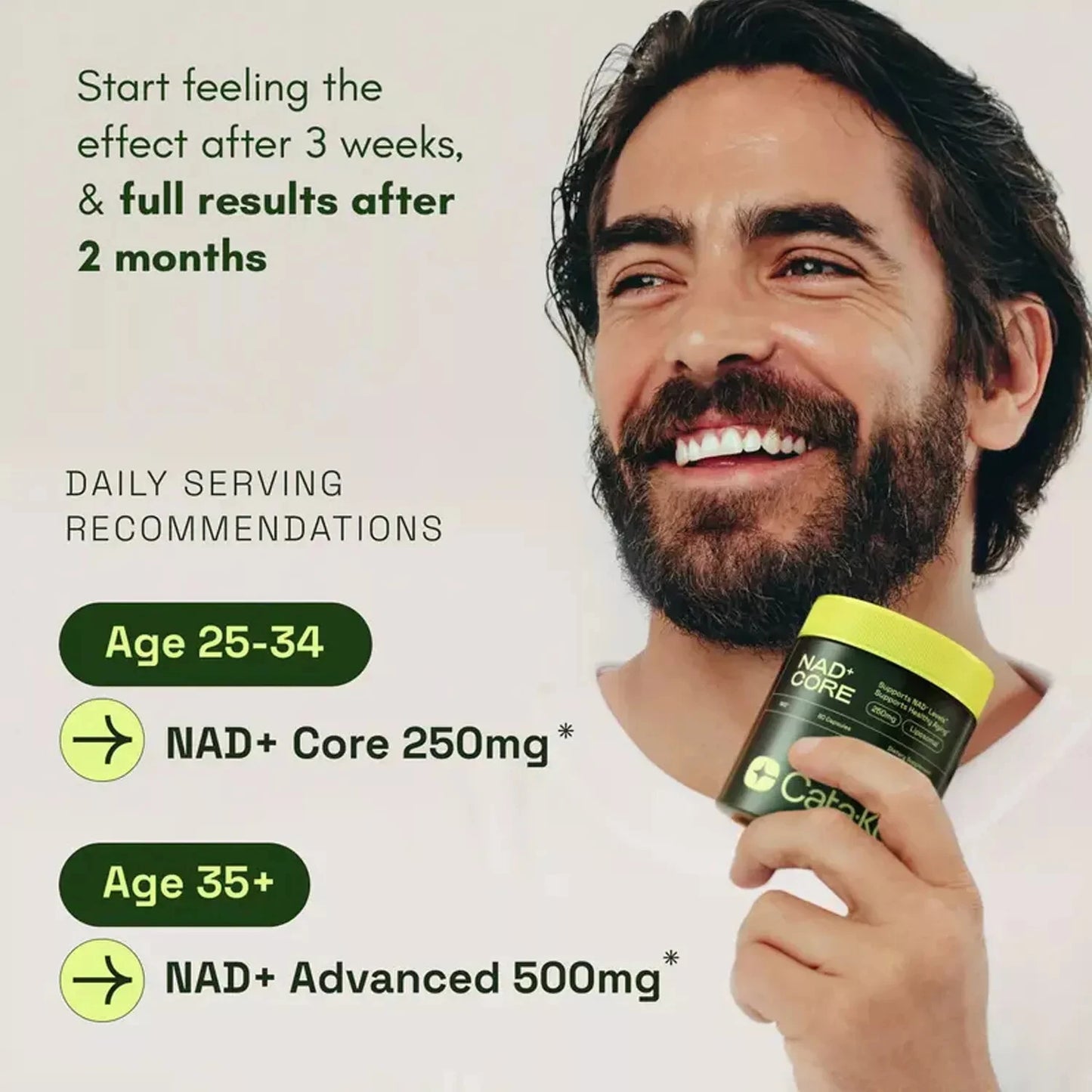 NAD+ Active Adult Supplement - Anti-Aging, Boost Energy and Focus