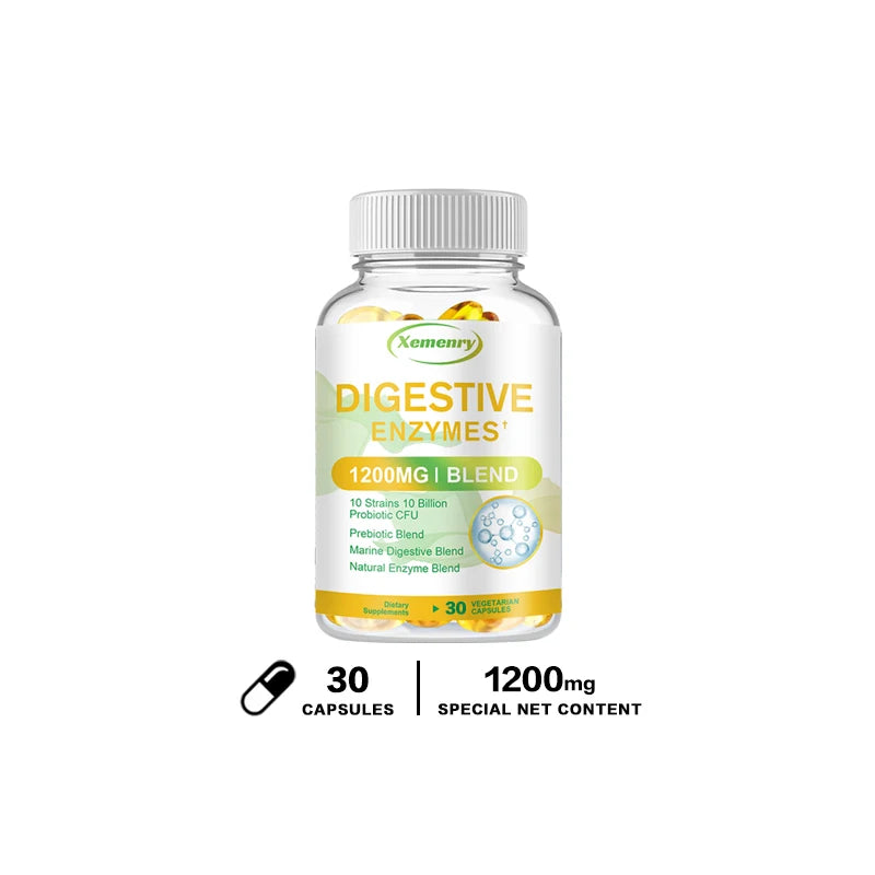 Digestive Enzymes Capsules 1200mg - Premium Gut Health & Digestion Support