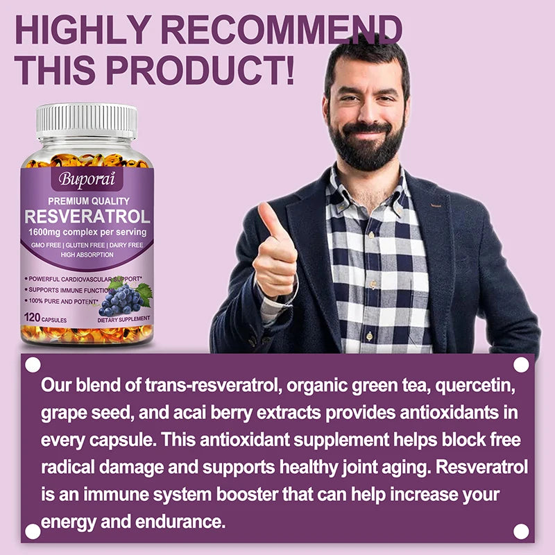 Resveratrol - Natural Antioxidant for Overall Health and Metabolism
