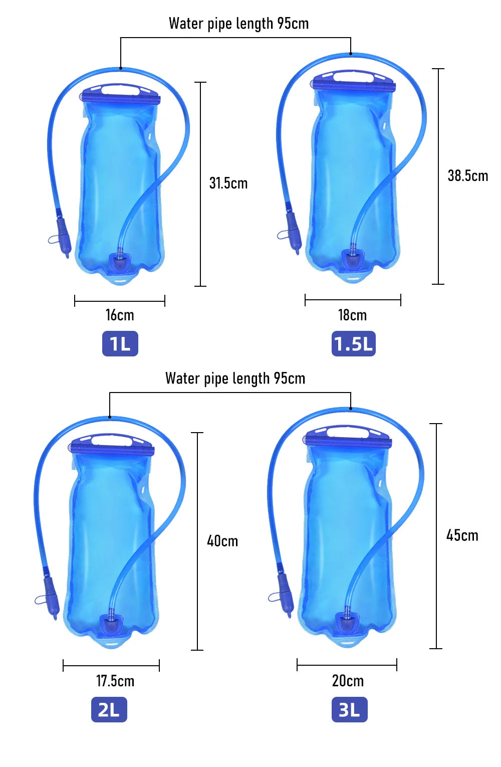 ThinkRider Water Bladder - BPA Free Hydration Pack