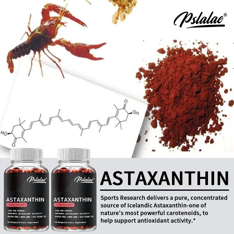 Astaxanthin 12mg - Premium Eye Health & Vision Support | Made in USA
