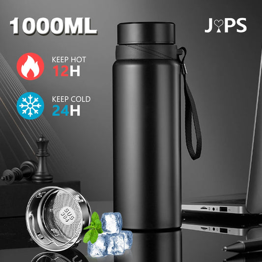 1L Thermal Water Bottle - Keep Cold and Hot Water Bottle Thermos for Water Tea Coffee Vacuum Flasks Stainless Steel Thermos Bottle