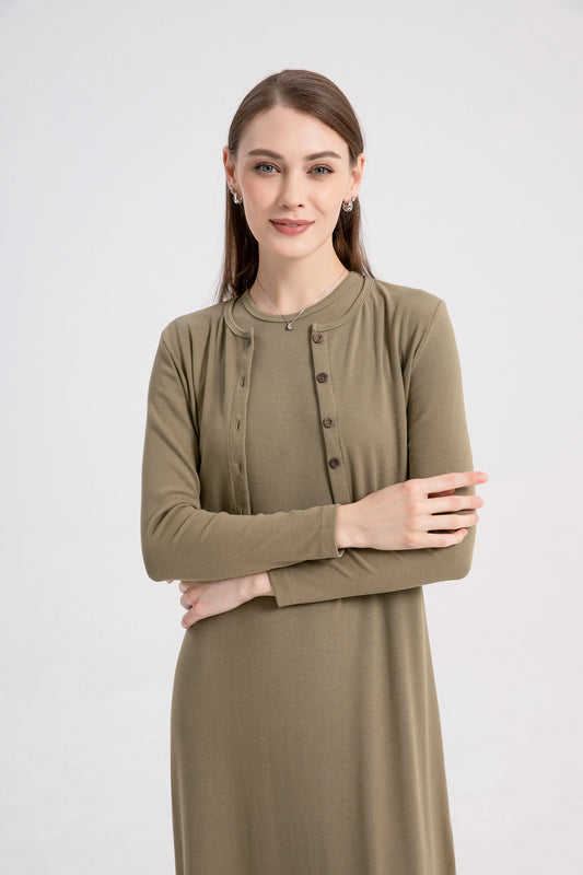 Summer Cardigan Maxi Dress - Stylish & Comfortable
